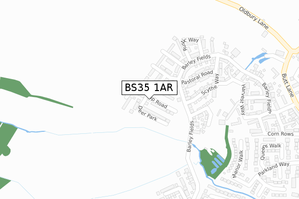 BS35 1AR map - large scale - OS Open Zoomstack (Ordnance Survey) BS35 1AR map - large scale - OS Open Zoomstack (Ordnance Survey)