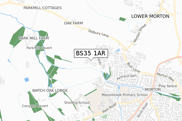 BS35 1AR map - small scale - OS Open Zoomstack (Ordnance Survey) BS35 1AR map - small scale - OS Open Zoomstack (Ordnance Survey)
