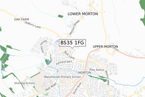 BS35 1FG map - small scale - OS Open Zoomstack (Ordnance Survey) BS35 1FG map - small scale - OS Open Zoomstack (Ordnance Survey)