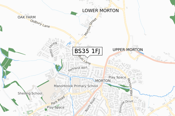 BS35 1FJ map - small scale - OS Open Zoomstack (Ordnance Survey) BS35 1FJ map - small scale - OS Open Zoomstack (Ordnance Survey)