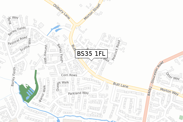 BS35 1FL map - large scale - OS Open Zoomstack (Ordnance Survey) BS35 1FL map - large scale - OS Open Zoomstack (Ordnance Survey)