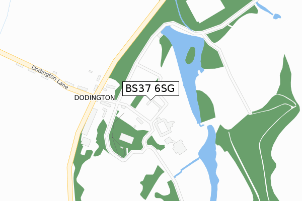 BS37 6SG map - large scale - OS Open Zoomstack (Ordnance Survey)