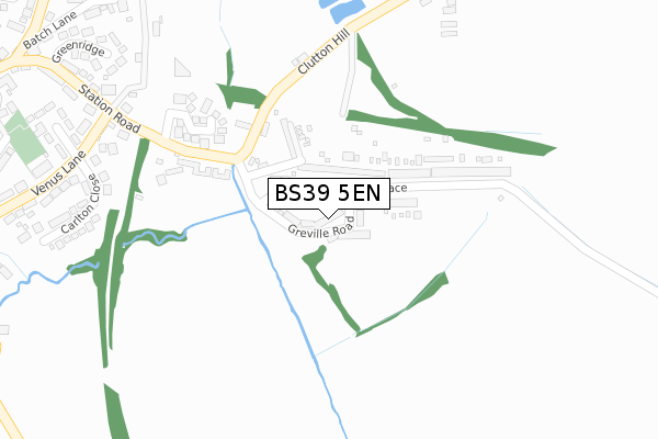 BS39 5EN map - large scale - OS Open Zoomstack (Ordnance Survey)