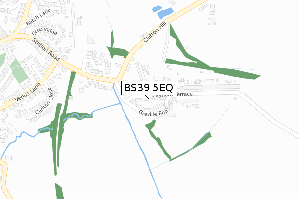 BS39 5EQ map - large scale - OS Open Zoomstack (Ordnance Survey)