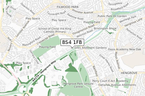 BS4 1FB map - small scale - OS Open Zoomstack (Ordnance Survey) BS4 1FB map - small scale - OS Open Zoomstack (Ordnance Survey)