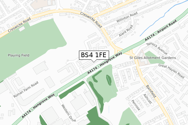 BS4 1FE map - large scale - OS Open Zoomstack (Ordnance Survey) BS4 1FE map - large scale - OS Open Zoomstack (Ordnance Survey)