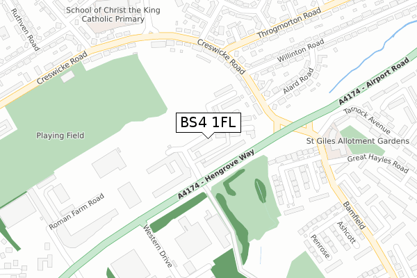BS4 1FL map - large scale - OS Open Zoomstack (Ordnance Survey) BS4 1FL map - large scale - OS Open Zoomstack (Ordnance Survey)