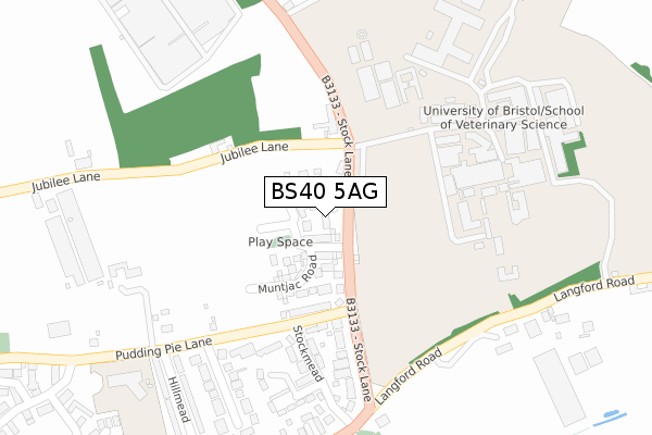 BS40 5AG map - large scale - OS Open Zoomstack (Ordnance Survey) BS40 5AG map - large scale - OS Open Zoomstack (Ordnance Survey)