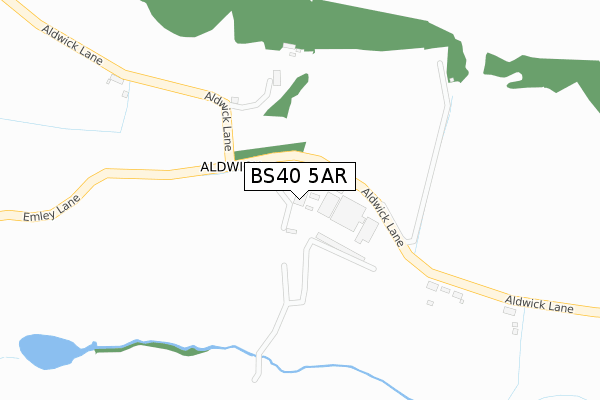 BS40 5AR map - large scale - OS Open Zoomstack (Ordnance Survey) BS40 5AR map - large scale - OS Open Zoomstack (Ordnance Survey)