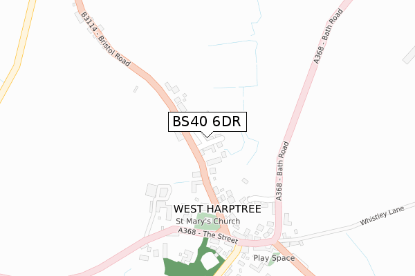 BS40 6DR map - large scale - OS Open Zoomstack (Ordnance Survey)