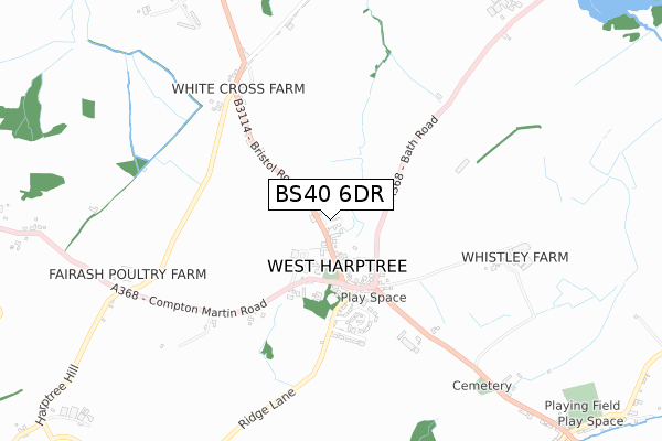 BS40 6DR map - small scale - OS Open Zoomstack (Ordnance Survey)