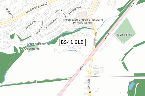 BS41 9LB map - large scale - OS Open Zoomstack (Ordnance Survey) BS41 9LB map - large scale - OS Open Zoomstack (Ordnance Survey)