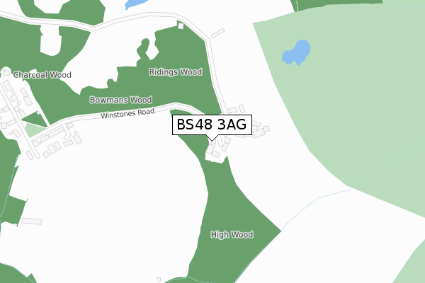 BS48 3AG map - large scale - OS Open Zoomstack (Ordnance Survey) BS48 3AG map - large scale - OS Open Zoomstack (Ordnance Survey)