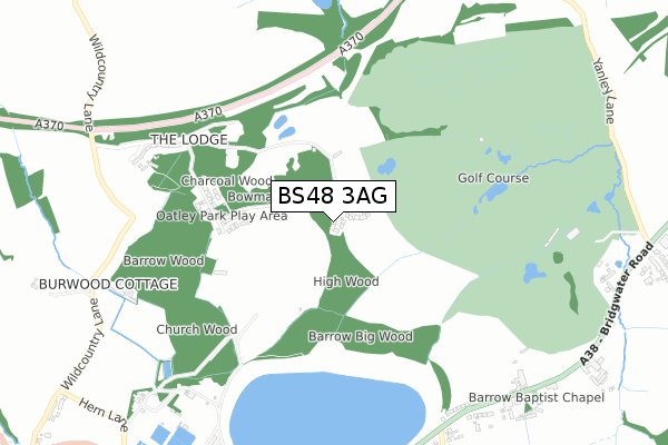 BS48 3AG map - small scale - OS Open Zoomstack (Ordnance Survey) BS48 3AG map - small scale - OS Open Zoomstack (Ordnance Survey)