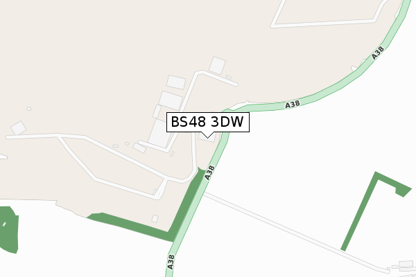 BS48 3DW map - large scale - OS Open Zoomstack (Ordnance Survey)