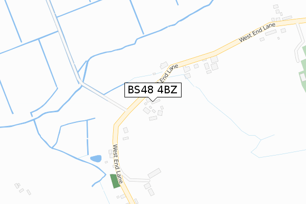 BS48 4BZ map - large scale - OS Open Zoomstack (Ordnance Survey)