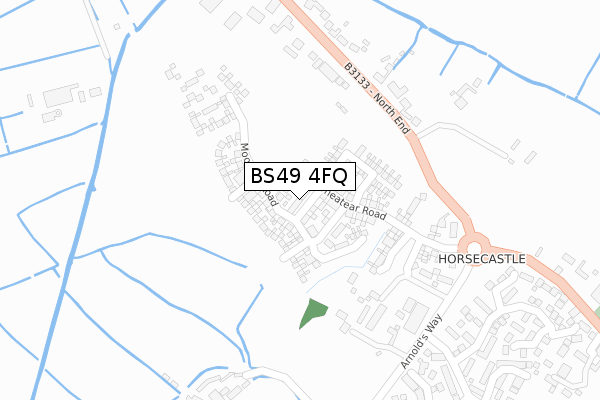 BS49 4FQ map - large scale - OS Open Zoomstack (Ordnance Survey) BS49 4FQ map - large scale - OS Open Zoomstack (Ordnance Survey)