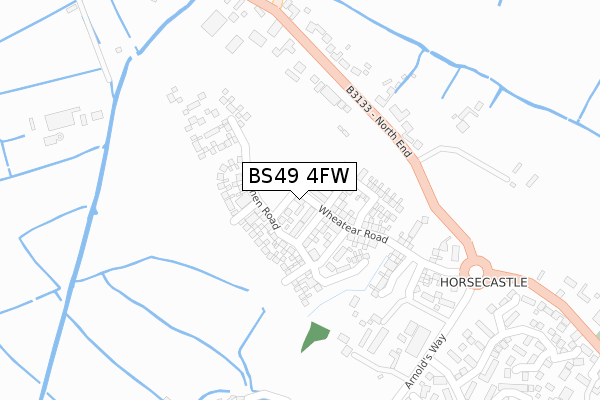 BS49 4FW map - large scale - OS Open Zoomstack (Ordnance Survey) BS49 4FW map - large scale - OS Open Zoomstack (Ordnance Survey)