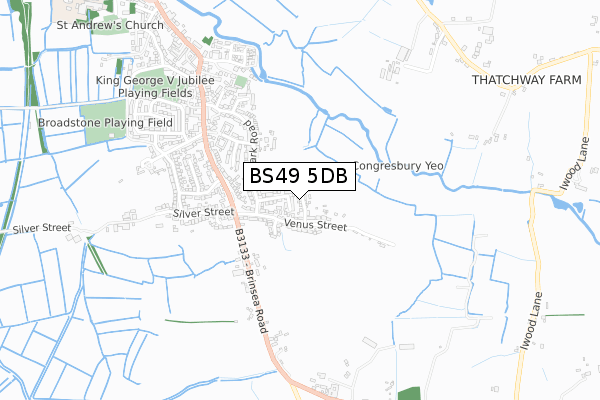 BS49 5DB map - small scale - OS Open Zoomstack (Ordnance Survey) BS49 5DB map - small scale - OS Open Zoomstack (Ordnance Survey)