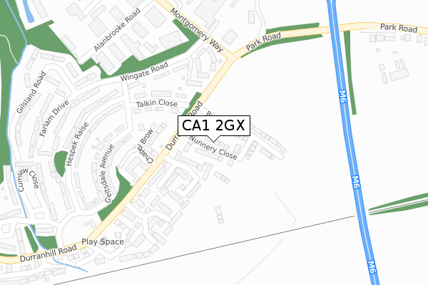 CA1 2GX map - large scale - OS Open Zoomstack (Ordnance Survey) CA1 2GX map - large scale - OS Open Zoomstack (Ordnance Survey)