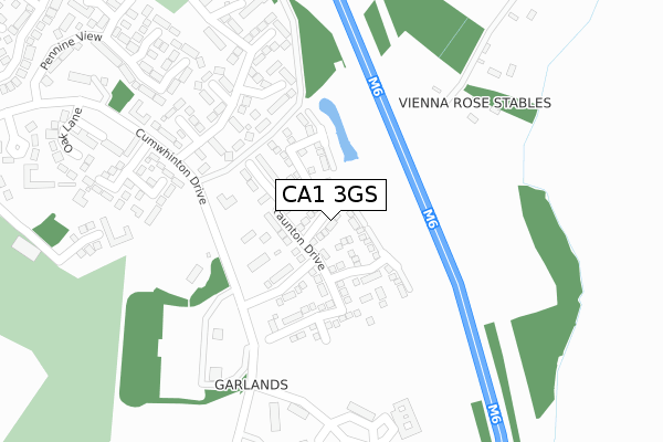 CA1 3GS map - large scale - OS Open Zoomstack (Ordnance Survey)