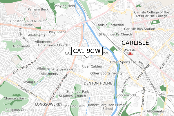 CA1 9GW map - small scale - OS Open Zoomstack (Ordnance Survey) CA1 9GW map - small scale - OS Open Zoomstack (Ordnance Survey)