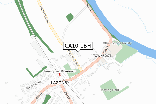 CA10 1BH map - large scale - OS Open Zoomstack (Ordnance Survey)