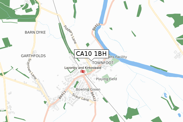 CA10 1BH map - small scale - OS Open Zoomstack (Ordnance Survey)