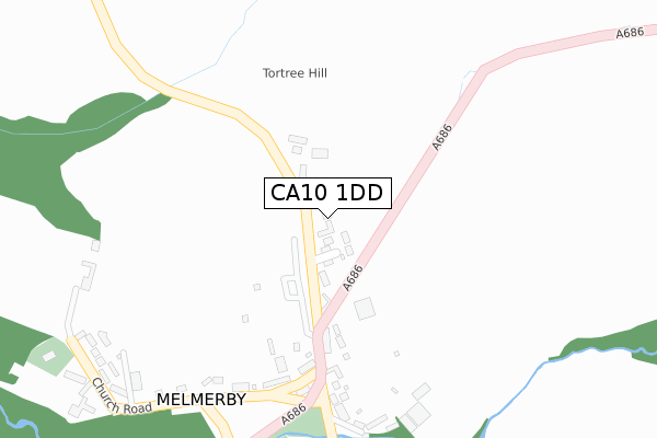 CA10 1DD map - large scale - OS Open Zoomstack (Ordnance Survey)
