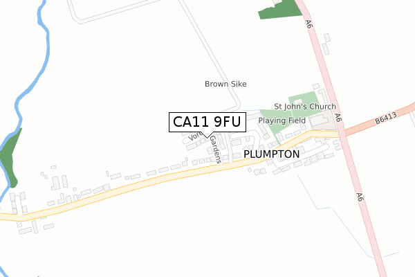 CA11 9FU map - large scale - OS Open Zoomstack (Ordnance Survey) CA11 9FU map - large scale - OS Open Zoomstack (Ordnance Survey)