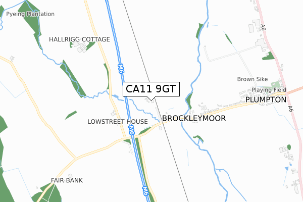 CA11 9GT map - small scale - OS Open Zoomstack (Ordnance Survey) CA11 9GT map - small scale - OS Open Zoomstack (Ordnance Survey)