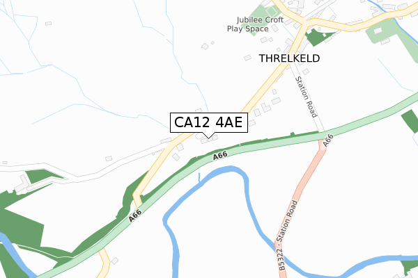 CA12 4AE map - large scale - OS Open Zoomstack (Ordnance Survey) CA12 4AE map - large scale - OS Open Zoomstack (Ordnance Survey)