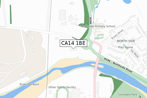 CA14 1BE map - large scale - OS Open Zoomstack (Ordnance Survey) CA14 1BE map - large scale - OS Open Zoomstack (Ordnance Survey)
