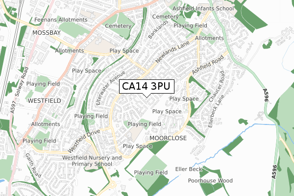 CA14 3PU map - small scale - OS Open Zoomstack (Ordnance Survey) CA14 3PU map - small scale - OS Open Zoomstack (Ordnance Survey)