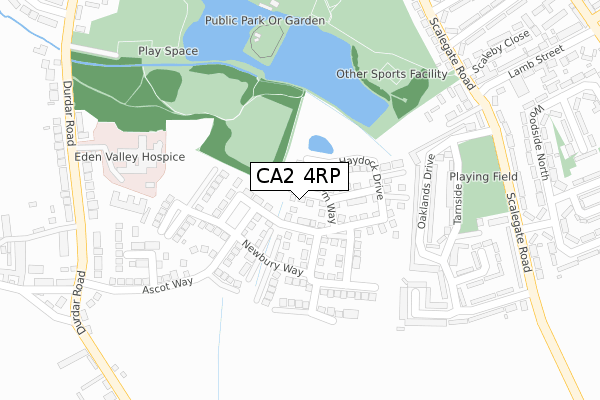 CA2 4RP map - large scale - OS Open Zoomstack (Ordnance Survey)