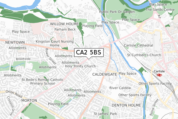 CA2 5BS map - small scale - OS Open Zoomstack (Ordnance Survey) CA2 5BS map - small scale - OS Open Zoomstack (Ordnance Survey)