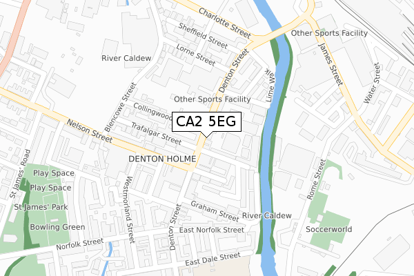 CA2 5EG map - large scale - OS Open Zoomstack (Ordnance Survey)