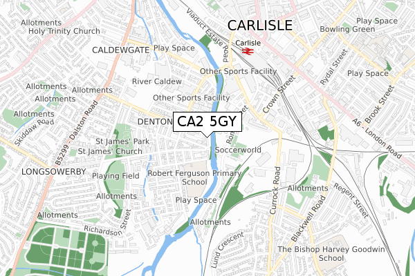 CA2 5GY map - small scale - OS Open Zoomstack (Ordnance Survey) CA2 5GY map - small scale - OS Open Zoomstack (Ordnance Survey)
