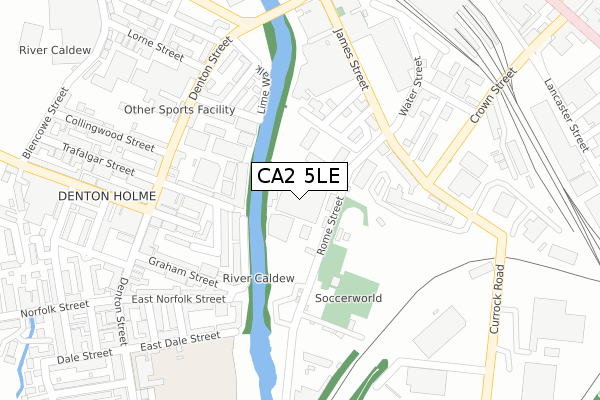 CA2 5LE map - large scale - OS Open Zoomstack (Ordnance Survey)