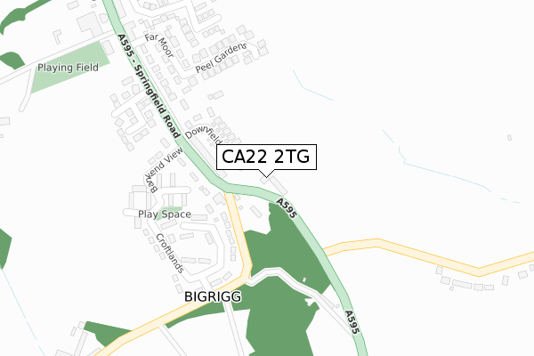 CA22 2TG map - large scale - OS Open Zoomstack (Ordnance Survey) CA22 2TG map - large scale - OS Open Zoomstack (Ordnance Survey)