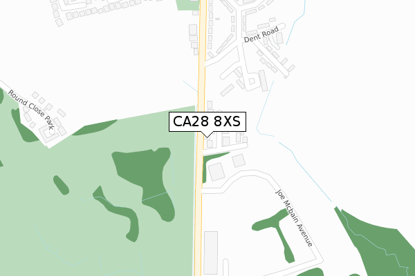 CA28 8XS map - large scale - OS Open Zoomstack (Ordnance Survey)