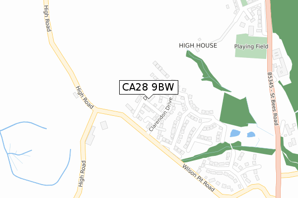 CA28 9BW map - large scale - OS Open Zoomstack (Ordnance Survey) CA28 9BW map - large scale - OS Open Zoomstack (Ordnance Survey)