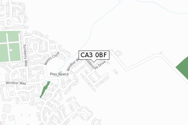 CA3 0BF map - large scale - OS Open Zoomstack (Ordnance Survey)