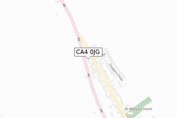 CA4 0JG map - large scale - OS Open Zoomstack (Ordnance Survey)