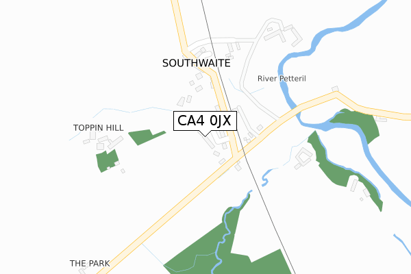 CA4 0JX map - large scale - OS Open Zoomstack (Ordnance Survey)