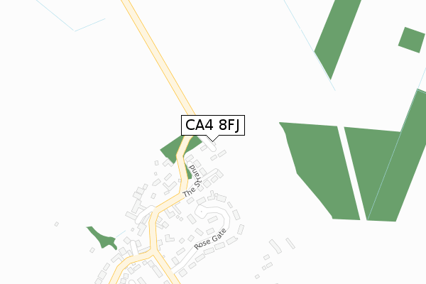 CA4 8FJ map - large scale - OS Open Zoomstack (Ordnance Survey)