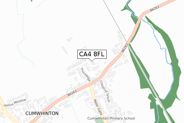 CA4 8FL map - large scale - OS Open Zoomstack (Ordnance Survey)