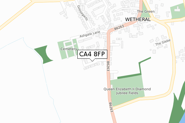 CA4 8FP map - large scale - OS Open Zoomstack (Ordnance Survey)