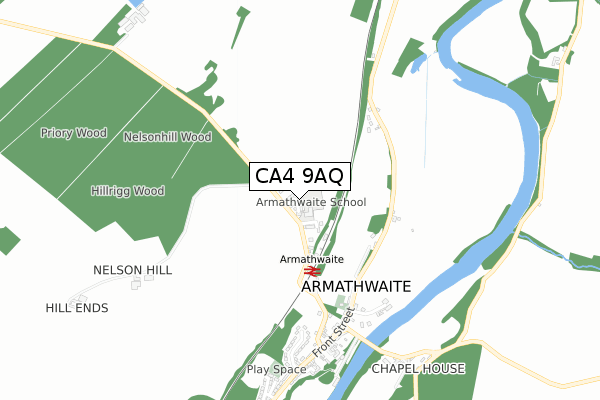 CA4 9AQ map - small scale - OS Open Zoomstack (Ordnance Survey) CA4 9AQ map - small scale - OS Open Zoomstack (Ordnance Survey)