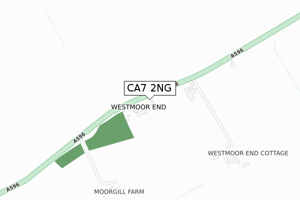 CA7 2NG map - large scale - OS Open Zoomstack (Ordnance Survey)